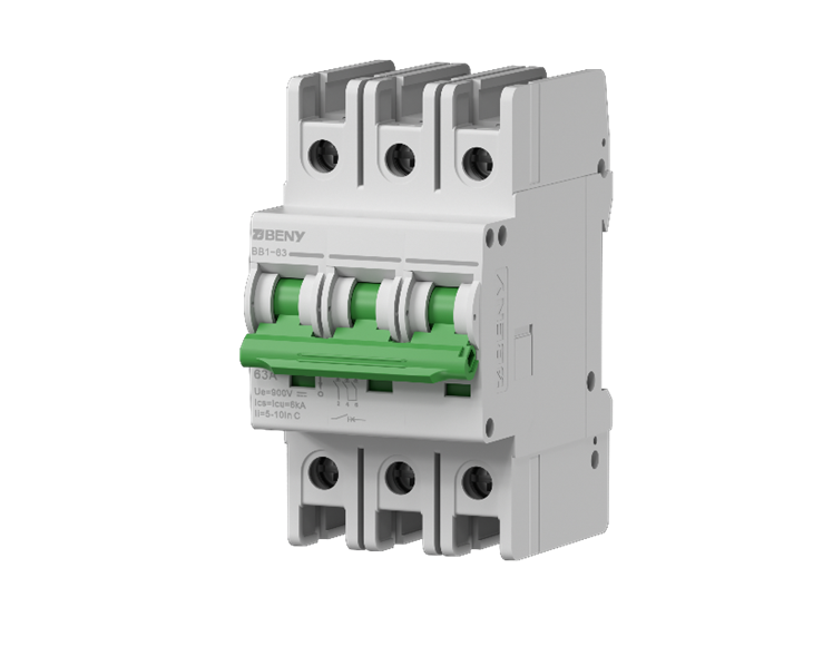 IP65 DC Miniature Circuit Breaker 900V 63A 3Pole DC MCB SAA/ TUV Certified BB1-63 suppliers